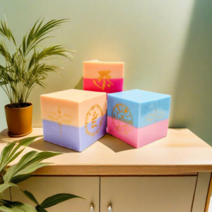 Buddha's Wisdom Wheel Candle 3pics