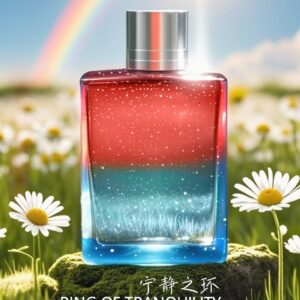 Serenity Circle - Red & Blue Chamomile Harmony