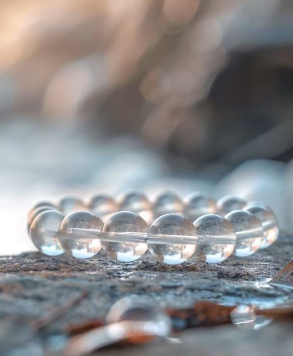 Clear Quartz Bead Bracelet